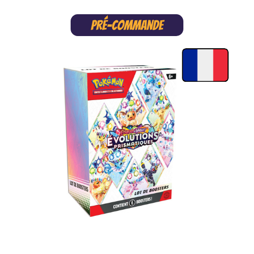 Bundle 6 Boosters Pokémon - EV8.5 - Évolutions Prismatiques - FR