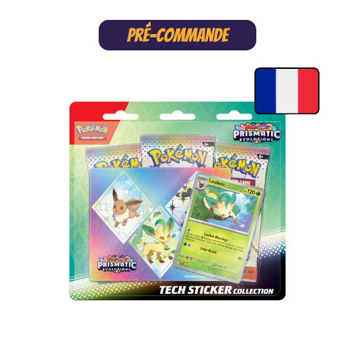 Tripack Autocollant Réajustable Pokémon - EV8.5 Évolutions Prismatiques - FR